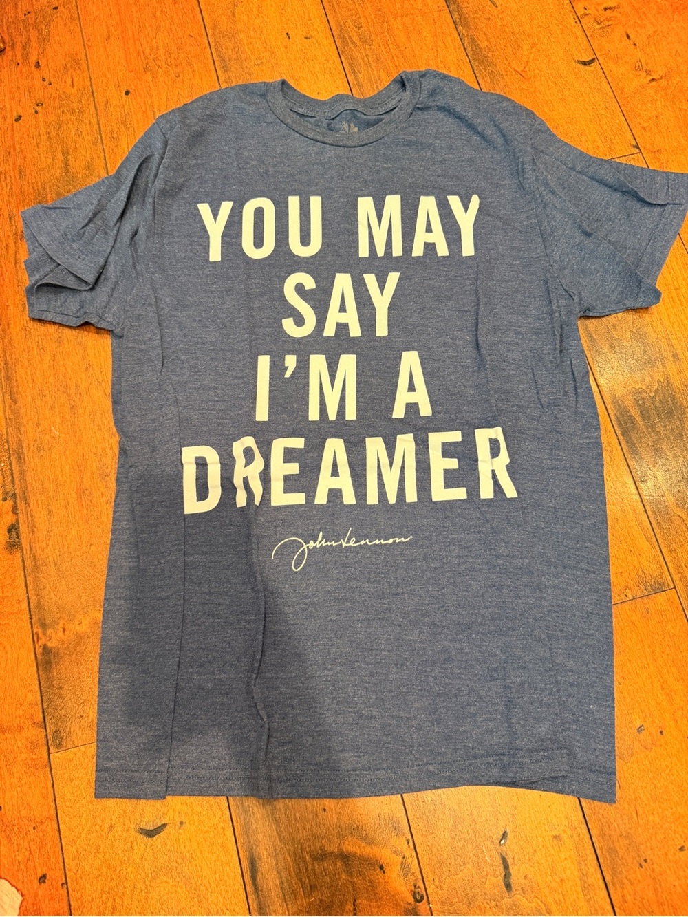 Zion Rootswear Navy & Cream 'You May Say I'm A Dreamer' Graphic Tee